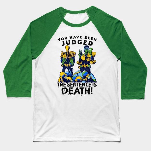 Judge Death 1983 Baseball T-Shirt by darklordpug